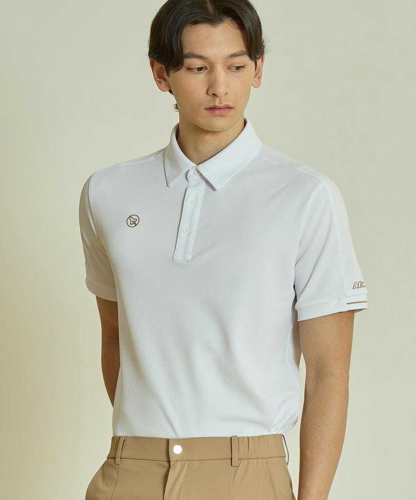 Antomas Shoulder Cut Polo Shirt Men'S - White