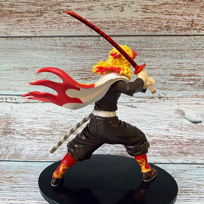 20cm Anime Demon Slayer Figure Demon Slayer Gk Rengoku Kyoujurou Pvc Action Figure Collectible Model Toys Kid Gift
