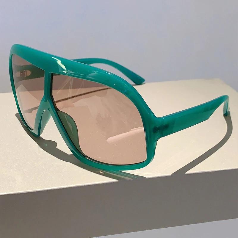 GM LUMIAS Oversize Monoblock Goggle Fashion Candy Color Outdoor Sunglasses Women Trendy Luxury Design Outdoor Anti-UV Shades