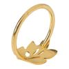 20 Piece Leaf Pattern Napkin Ring Set for Table Settings Metal Holders Designed for Weddings and Special Occasions
