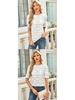 European American Women's Summer Lace Puff Sleeve Top TK2026