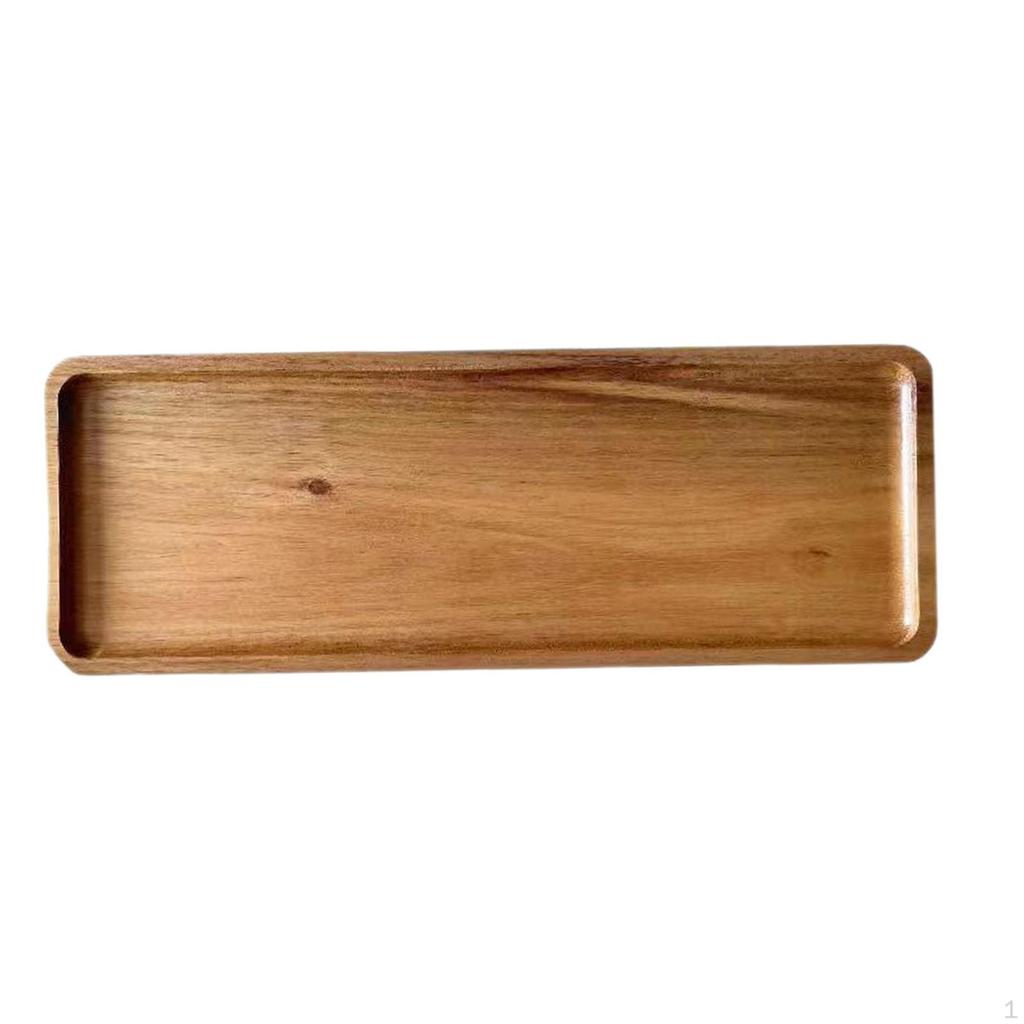 Rustic Wooden Serving Tray Set for Entertaining