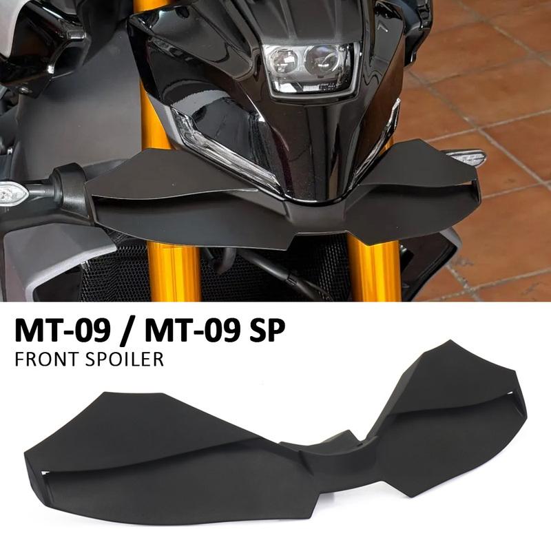 New Motorcycle Black Naked Front Spoiler Winglet Aerodynamic Wing Kit Spoiler For YAMAHA MT-09 SP MT 09 MT09 2024 2025