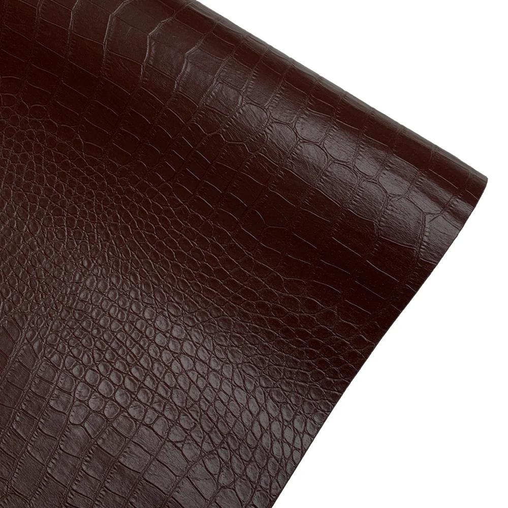 50x137cm Krokodiltextur Kunstlederstoff Selbstklebende Lederreparaturflicken für Sofa Sitz Tisch Stuhl Tasche Schuhe Bett Zuhause