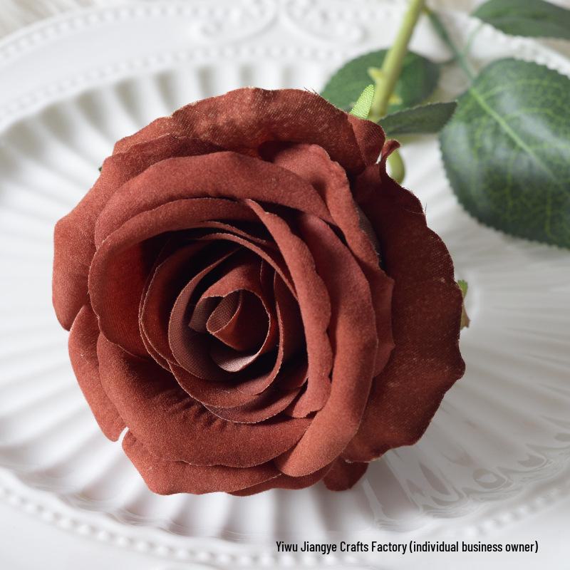 Large Flannel Rose Silk Bouquet for Wedding and Valentine's Day Home Decor