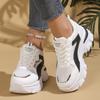 Spring/Autumn Lace-up Non-slip Walking Shoes Fashion New Round Toe Thick Sole Sexy Comfortable Casual Sneakers for Women
