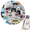 Autocolante de programare impermeabile pentru laptop, Decalcomanii drăguțe tip graffiti pentru computer, Decalcomanii pentru PC cu tematică tech pentru studenți programatori