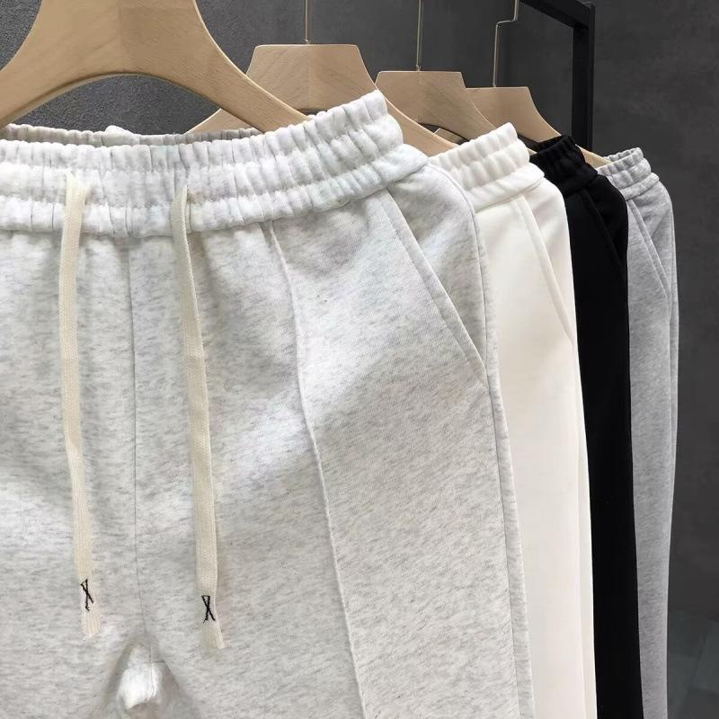 Pantalones de Verano Sueltos Finos para Hombre Adolescente Tiro Medio Pierna Recta Finos Casuales