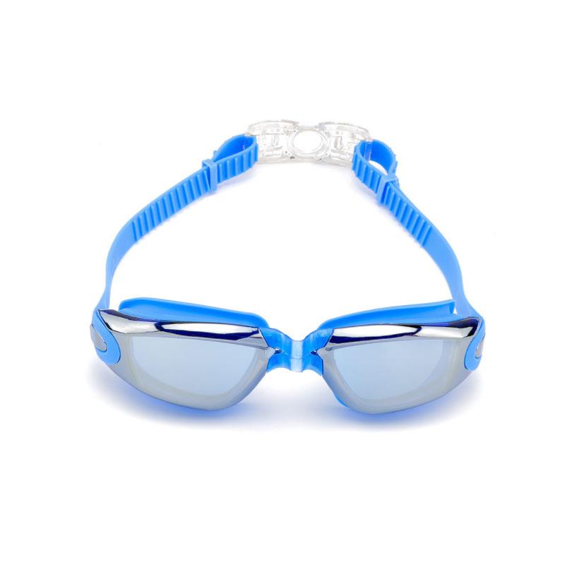 Silicone Swimming Eyewear Goggles Anti-Fog Electroplating Uv Swimming Glasses for Men Women Diving Water Sports Eyewear