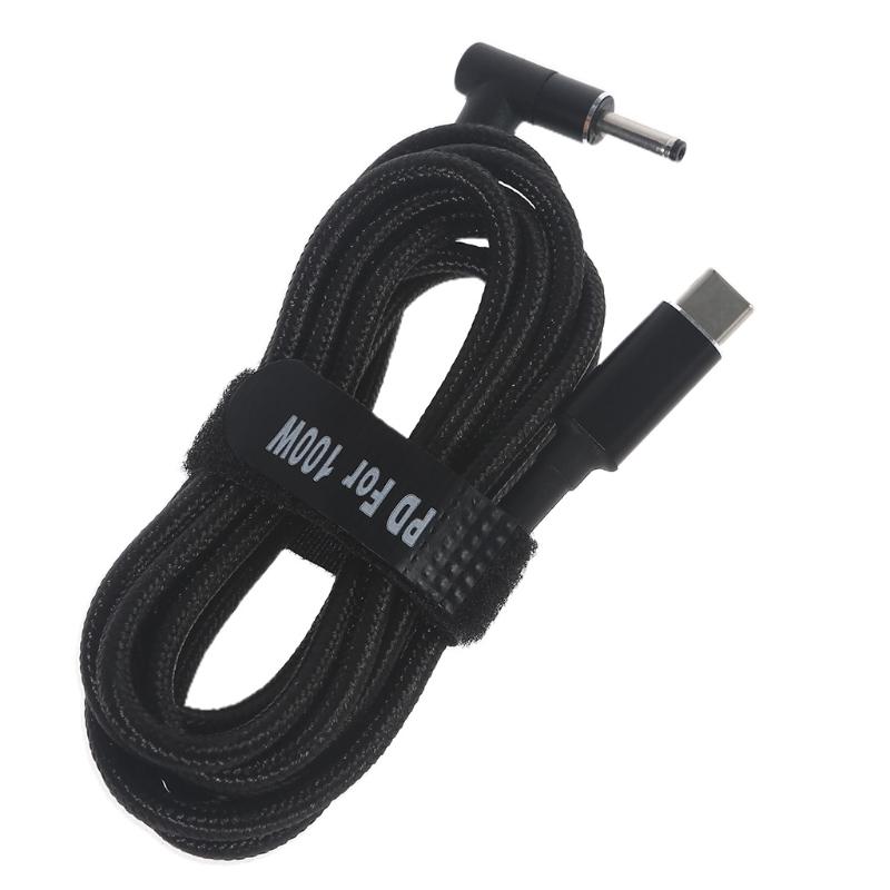 Cabo de Gatilho Emulador PD USB Tipo C USB-C para Plugue de Alimentação DC 18.5-20V 3.5x1.35mm para Laptop
