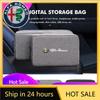 Car Stickers For Alfa Romeo Car USB Storage Bag Cable Organiser Digital Products Waterproof Organizer For Alfa Romeo GT Stelvio