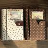 A6 A7 White Brown Vintage Polka Loose Leaf Notebook  DIY Binder Photocards Collect Book Diary Agenda Planner Album Stationery