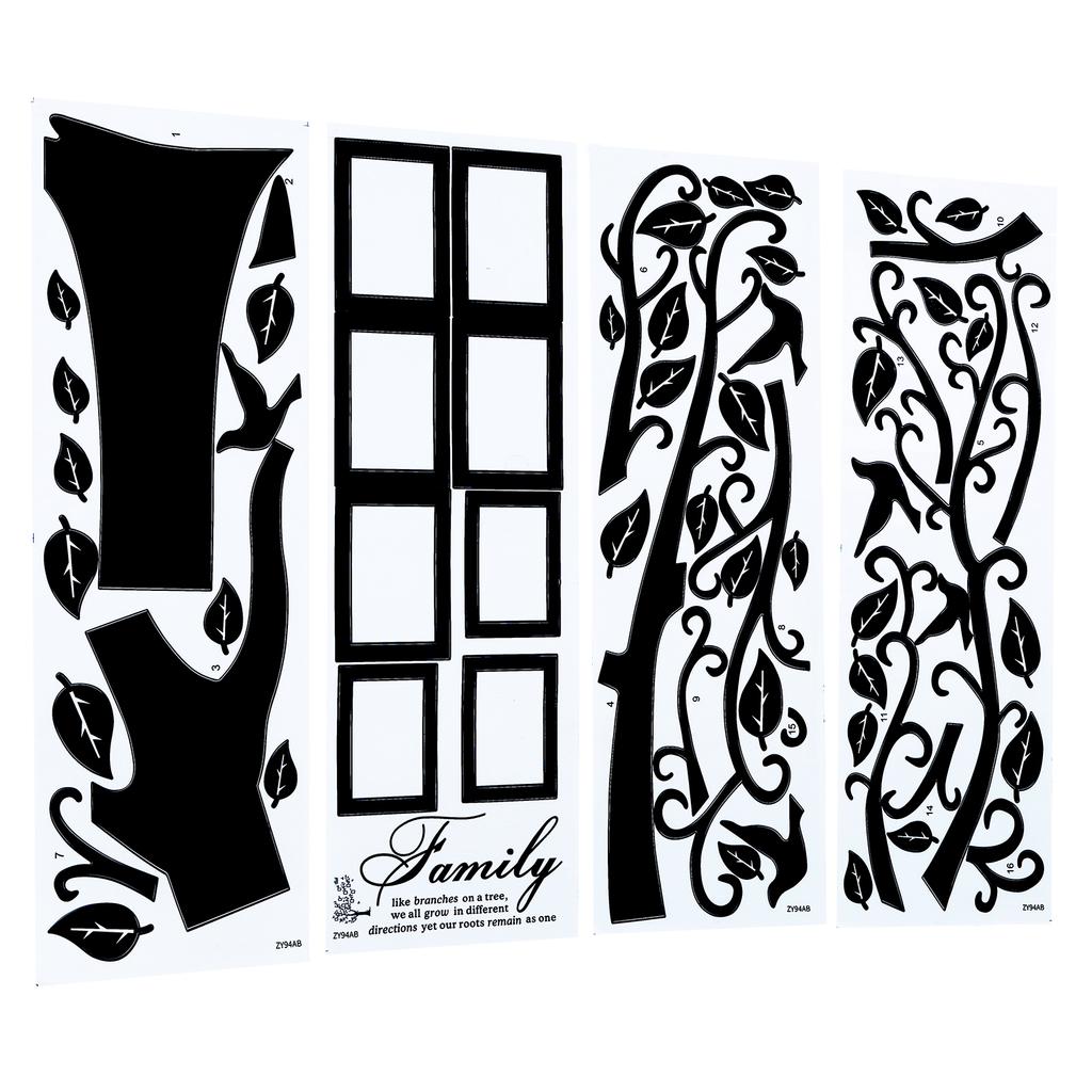 DIY Family Photo Frame Tree Wall Sticker Home Decor Living Room Bedroom Home Decoration