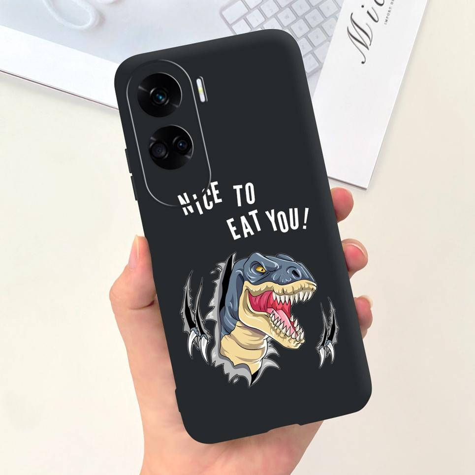 For Funda Honor 90 Lite Case Honor 100 Pro Honor100 5G Back Cover Astronaue Cow Pattern Etui Soft Silicone Huawei Honor90 Lite