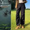 Handu Yishe Women's DuPont Triple-Proof High-Waist Wide-Leg Cargo Pants