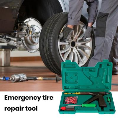 Minimally Invasive Tire Repair Tools Set Universal Burst Repair Kit with RapidPlug 2.0 Mushroom Plugs Easy To Use for Cars Motorcycles Trucks
