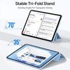For Samsung Galaxy Tab S10 FE 11 Inch TPU Leather Tri-Folding Stand Magnetic Tablet Cases for Galaxy Tab S10 Fe Cover Funda