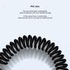 3 In 1 Retractable Usb Cable 6a 66w Fast Charging T-type Spring Data Cable Compatible For Ios