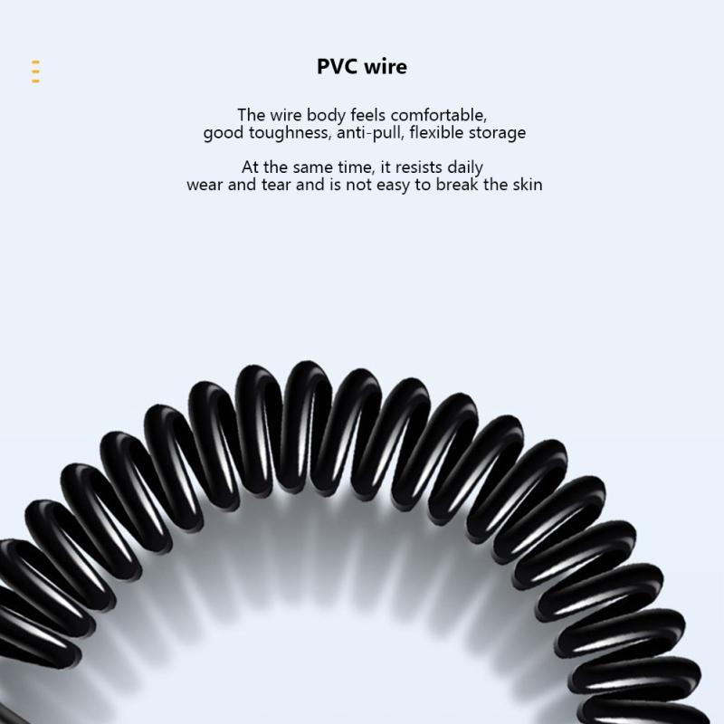3 In 1 Retractable Usb Cable 6a 66w Fast Charging T-type Spring Data Cable Compatible For Ios