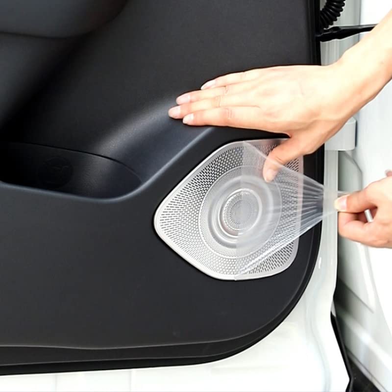 Onami Nissan Door Speaker Interior Stainless Steel Set for X-Trail Covers, Panels, 4-Piece T33/SNT33 (Black) 22X-TR21-BK