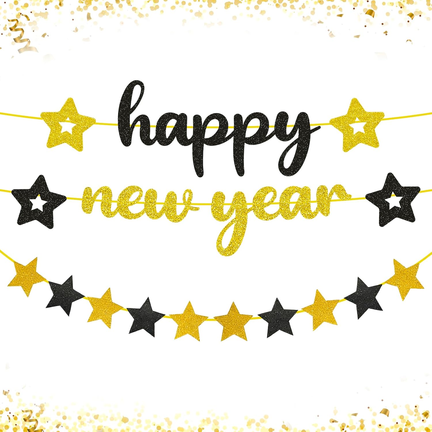 Happy New Year Decoration Banner 2026, Happy New Years Banners, New Years Sign NYE Banner for 2026 New Year Eve Party Supplies