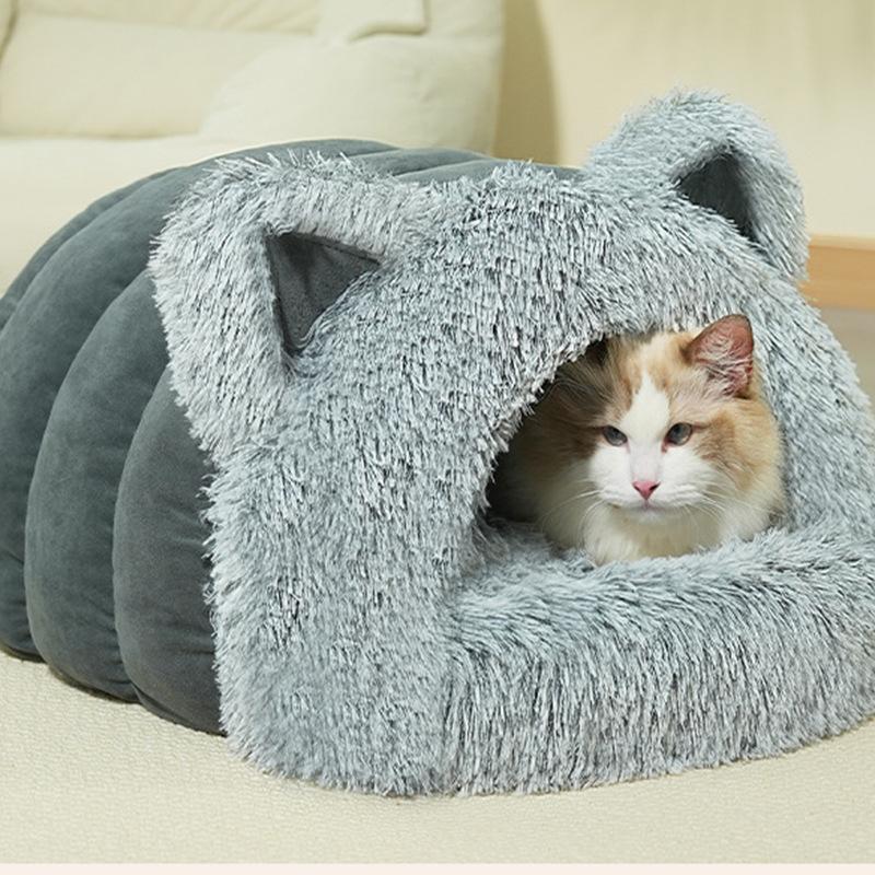 

Cat Litter, Dog Litter, Plush Cat Ears, Big Scarf, Pet Litter, Pet Supplies, Universal Thicker Models in All Seasons M-7.5 kg or less