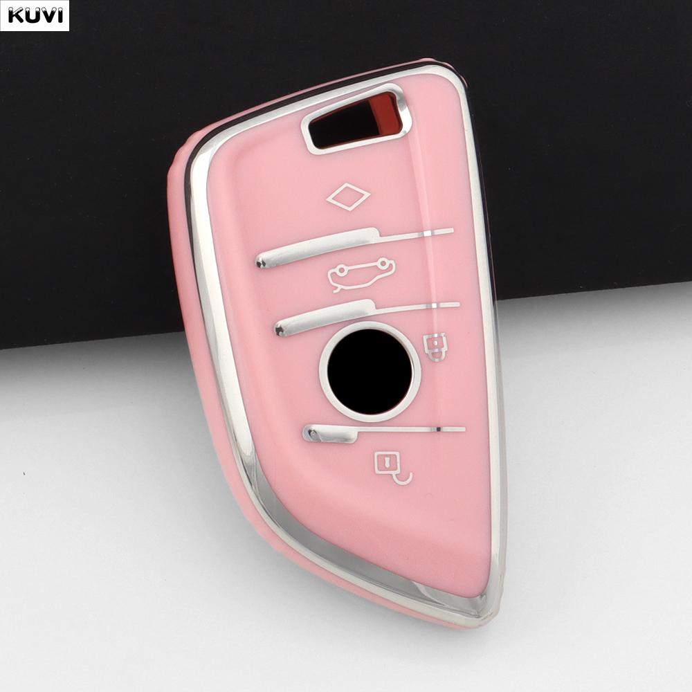 

Fashion Soft Tpu Car Remote Key Case Cover Holder Shell Fob For Bmw X1 X3 X4 X5 X6 F15 F16 G30 3 5 7 Series G11 F48 Accessories