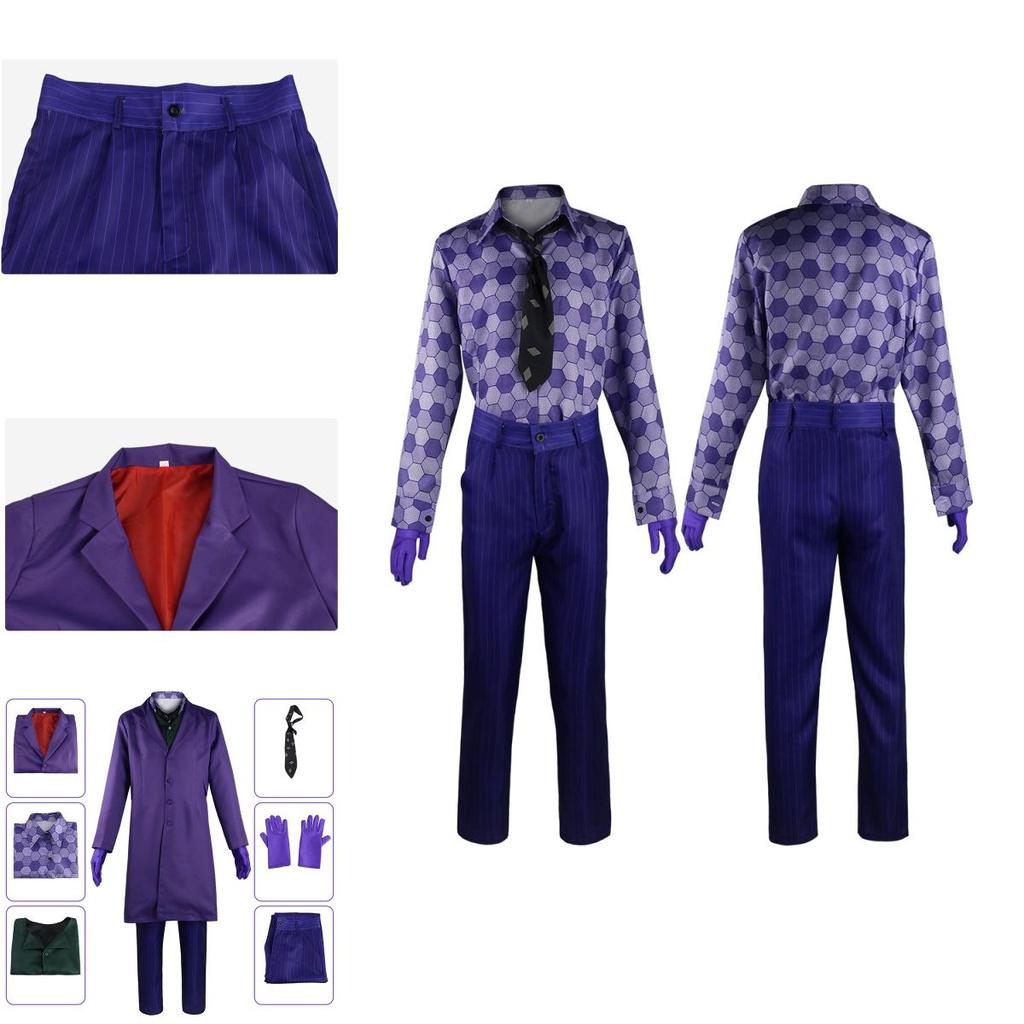 The Dark Knight Joker Suit Coat Cosplay Costume For Halloween And More