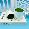 Vertical Patterned Circular Plastic Flocking Flower POTS with Trays and Mini Small Vases Can Be Used for Flower Arrangement