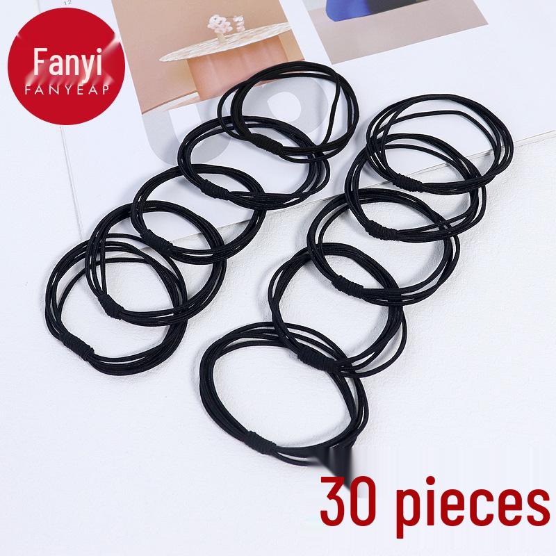 Women's A1V40 Hair Tie Set: Simple One-Piece Ponytail Rope with Free Shipping