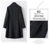 Elegant Mid-length Double-sided Cashmere Coat for Mature Women - Stylish Autumn/Winter Wool Wear