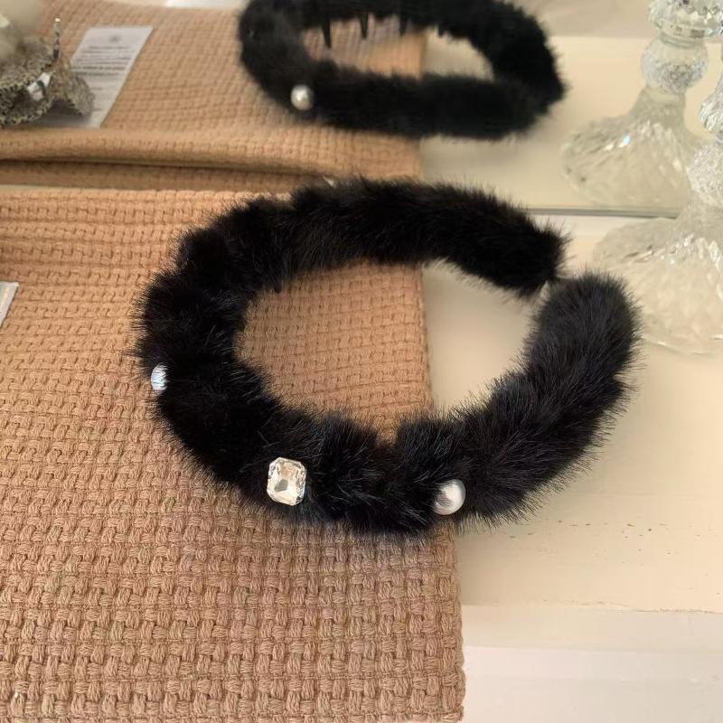 

Плюшевая прорезывающая нескользящая повязка на голову для женщин, милое украшение для волос, повязка на голову, резинка для волос, модные аксессуары для волос A3