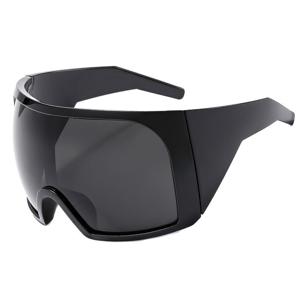 Tech Punk Style Large Frame Sunglasses for Men and Women - Perfect for Parties, Gatherings, and Outdoor Sports