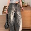 New ArrivalS Open Run Women S Wide Cotton pantS Leopard Print Gradient