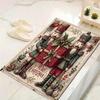 1Pc Christmas Nutcracker Tradition Rug Office Carpet Indoor Outdoor Doormat Nonslip Soft And Comfortable Living Room Christmas Halloween Gift D91812