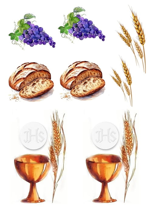 Wafer For Cake First Holy Communion Chalice Host Wz3