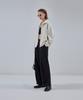 Ironyporno Whiteline 86-Iro231 Curved Stitch Blouson Suede Jacket Ivory