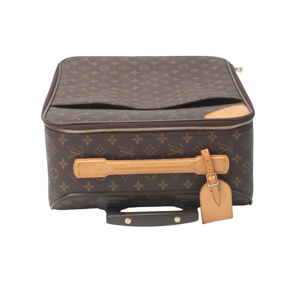 LOUIS VUITTON Monogram Pegas 45 suitcase Monogram canvas Brown unisex M23294 Used