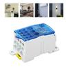 250A Terminal Block Junction Box Blue Color Din Rail Distribution Box Industrial Use