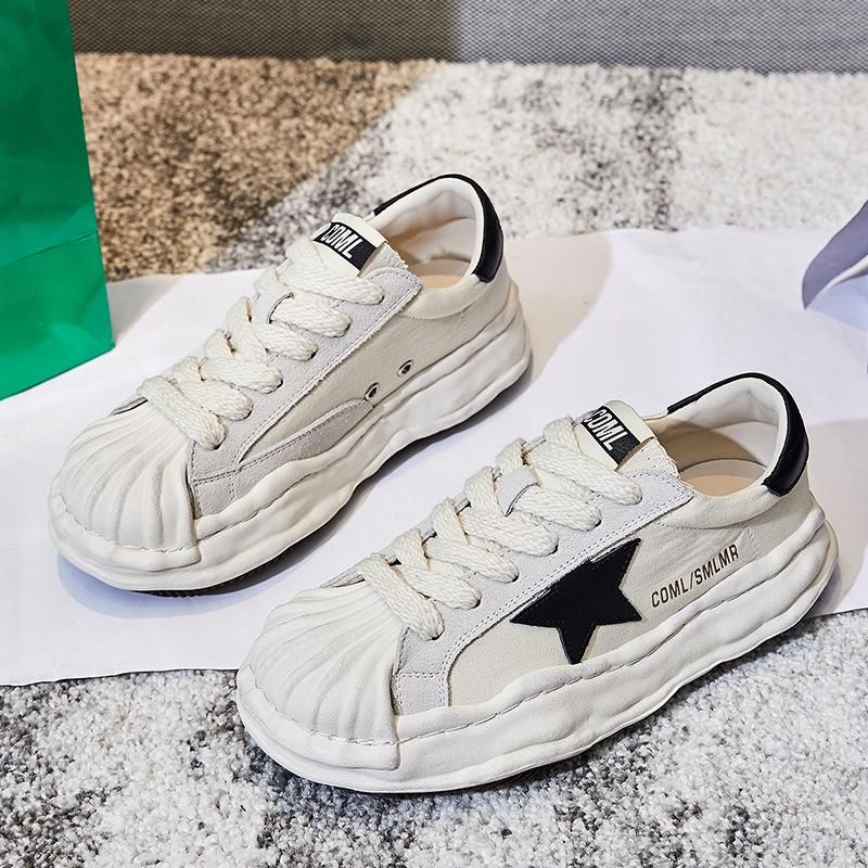 

Первый слой из коровьей кожи белые туфли женские весна 2025 новые женские универсальные одинарные туфли натуральная кожа женские туфли ракушка голова растворяющаяся ш 35 чёрный