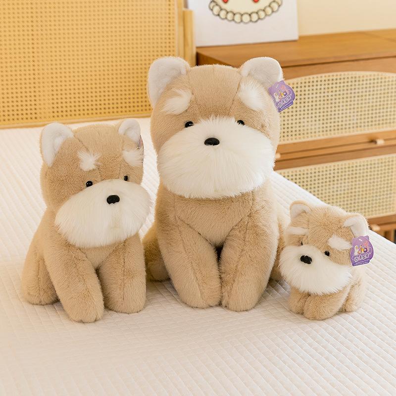Cute Milky Fragrant Dog Plush Toys Children's Sleeping Pillow Claw Machine Doll Schnauri Home Decoration