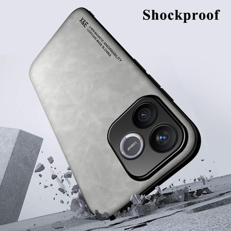 KEYSION Luxury Retro PU Leather Phone Case for HONOR 600 Lite 5G Silicone+PC Shockproof Phone Back Cover for Honor 500 Smart 5G