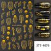 New nail art stickers Halloween pink love spider web mummy bandage love ghost nail stickers