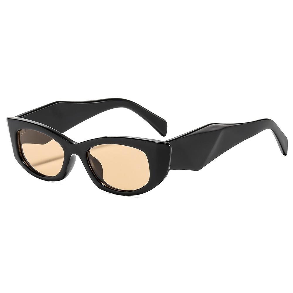 

Latest Retro Tortoise Shell Cat Eye Female Sunglasses Unique Irregular Frame Design Casual Versatile Male Eyewear UV Protection 400 as picture