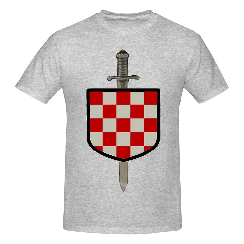Funny Hrvatski Vitez Croatian Knight Croatia Crest Unisexs Printed TShirt Unisex T shirtUnisexga