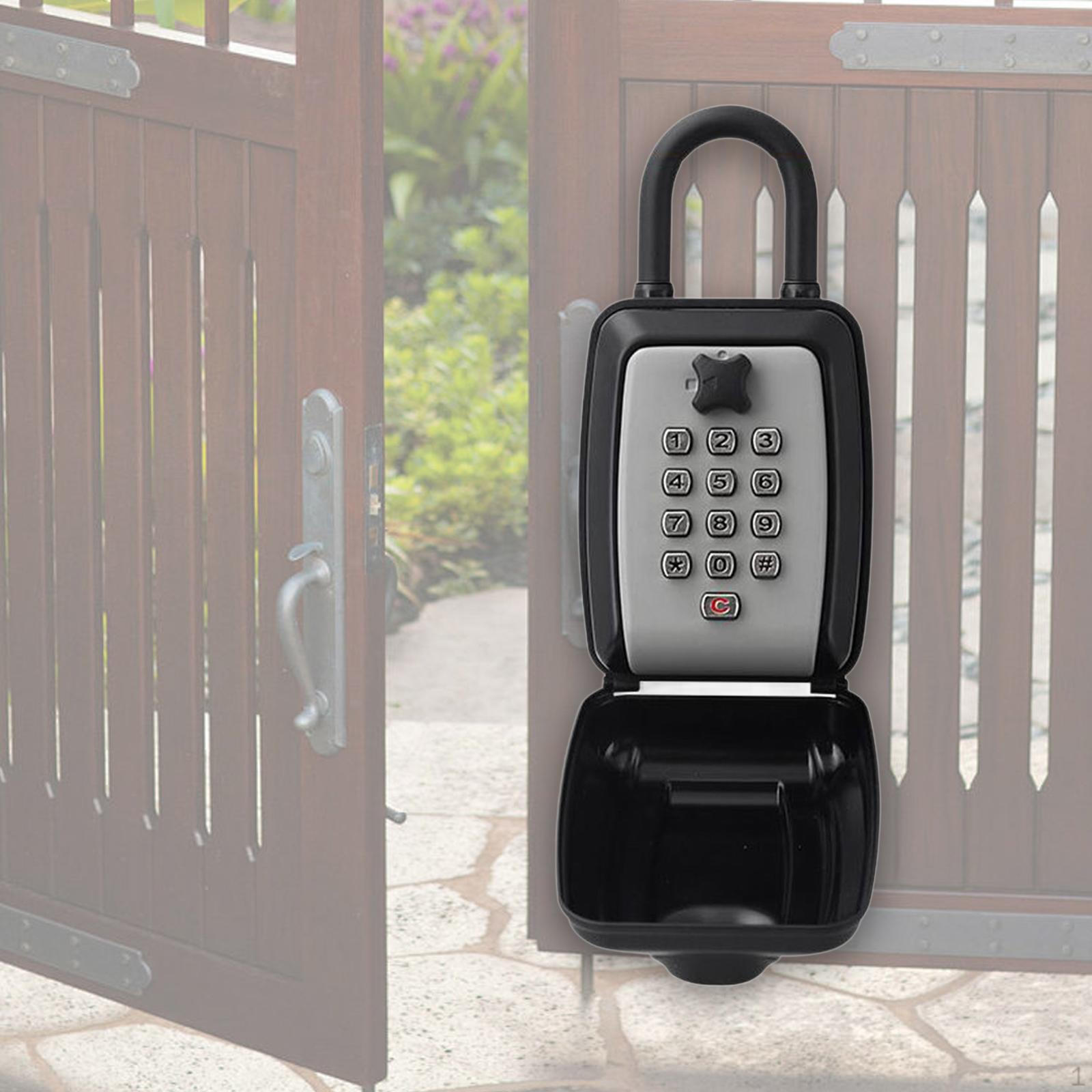 

Уличный сейф для ключей с замком — надежное решение для хранения серый