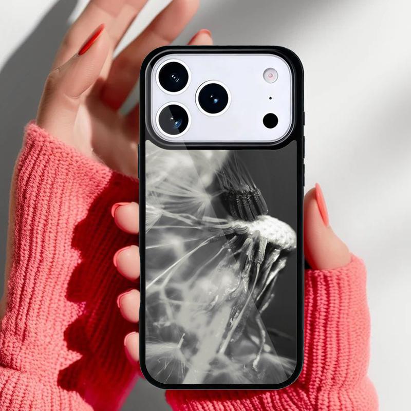 Dandelion Flower Flying Phone Case for iPhone 17 16 15 14 13 Pro Max Back Cover for 12 11 Pro Coque