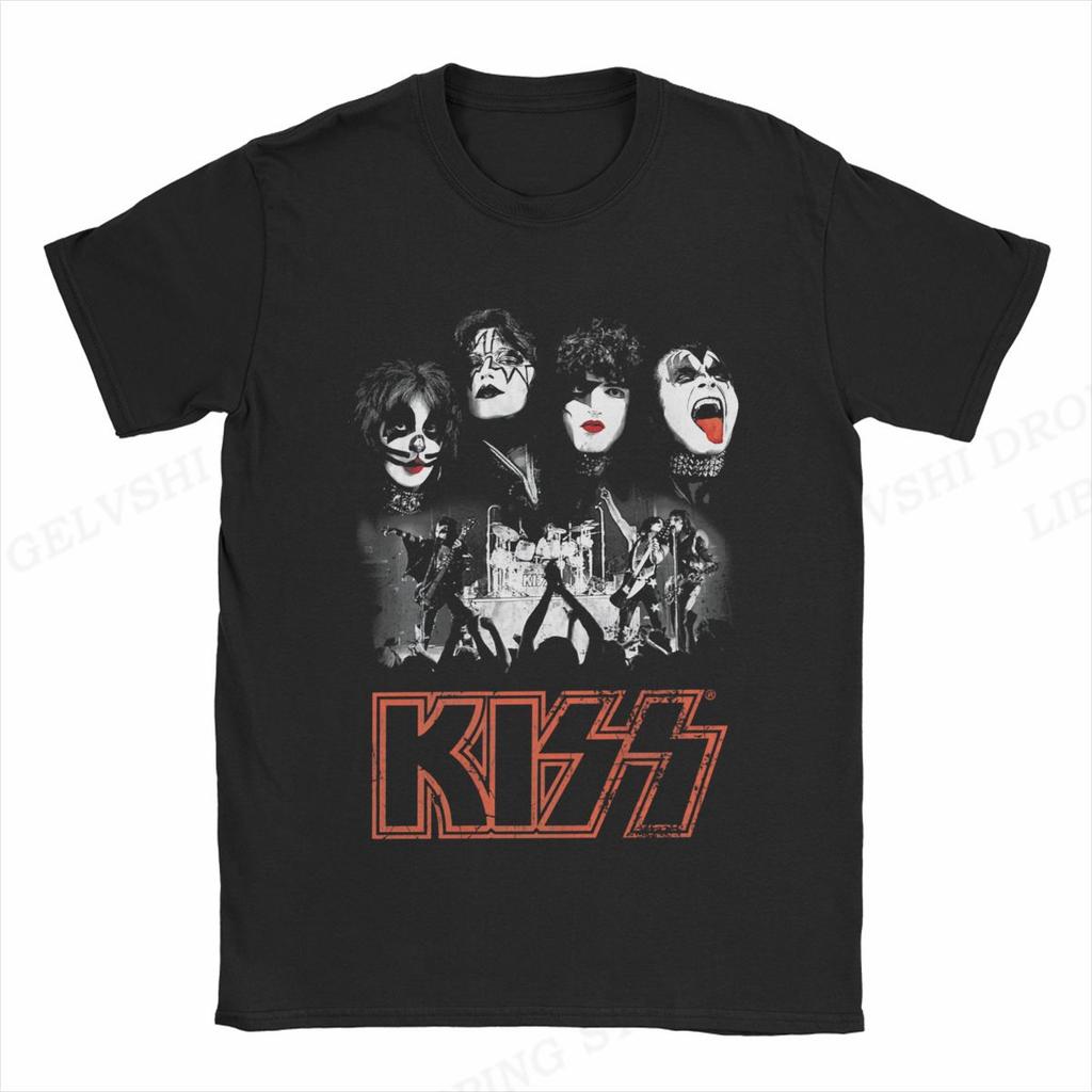 Tričko Kiss Band Unisex Unisex Módní Tričko Bavlněné tričko Dětské Hip Hop Trička Trička Unisex Košile Hombre Tops Rocková kapela