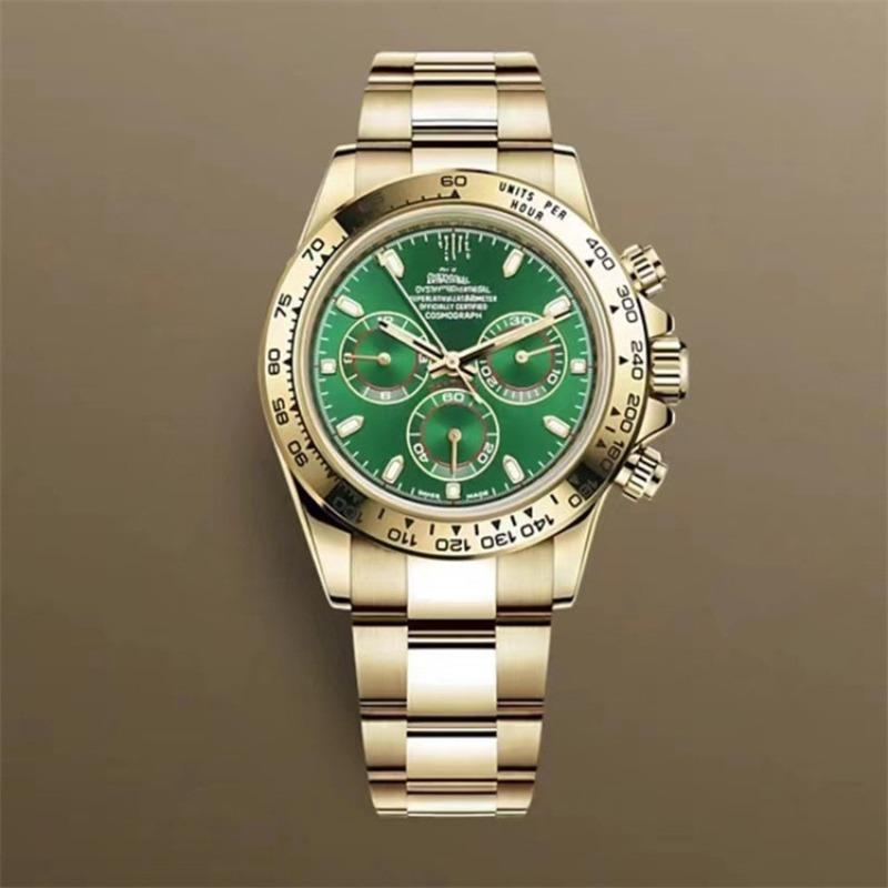 Ceas mecanic Laojia Daytona cu trei cadrane și șase ace pentru bărbați, curea din oțel, ceas multifuncțional, stația de vest, furnizor