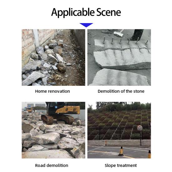 Stone Splitter Multipurpose High Hardness Plug Wedges Concrete Rock Splitter Workshop Supply